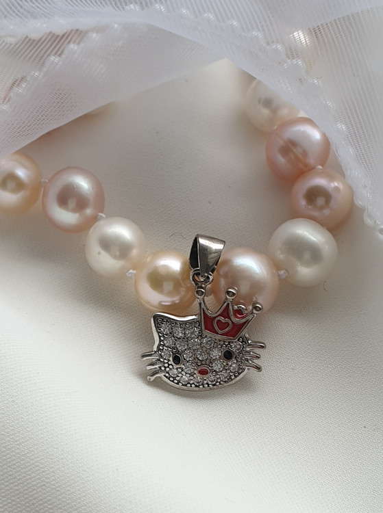 پلاک نقره دخترنه کیتی