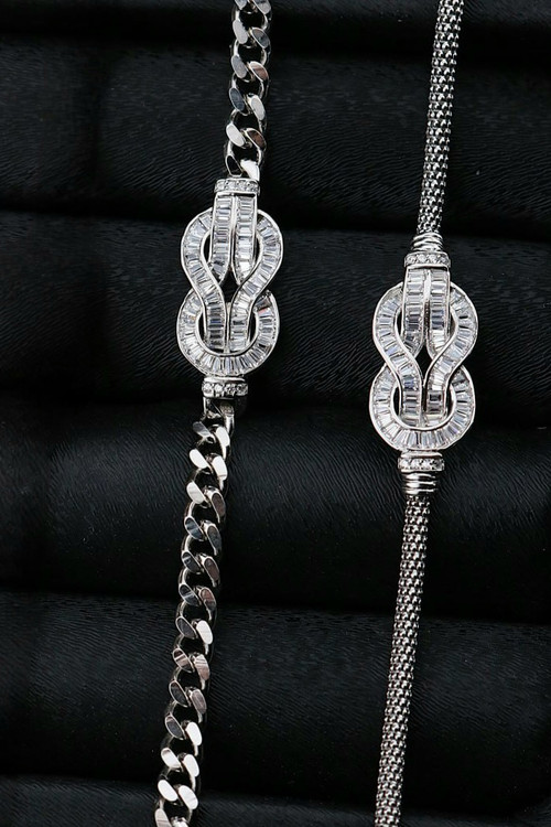 دستبند نقره امگا با عیار ۹۲۵