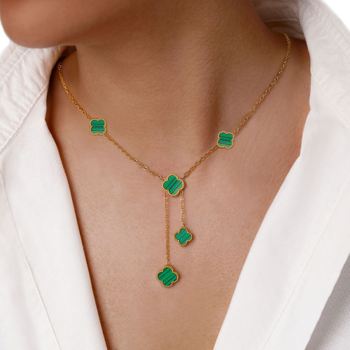 گردنبند ونکلیف سبز