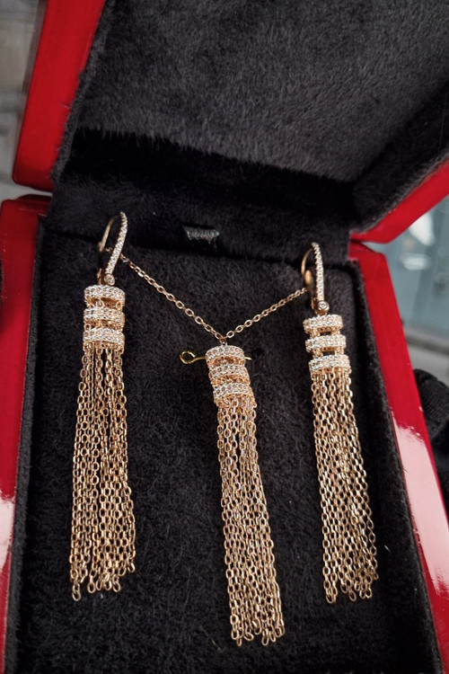 نیمست ریش نقره با آبکاری خاص