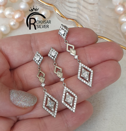 نیمست جواهری نقره مشابه طلا