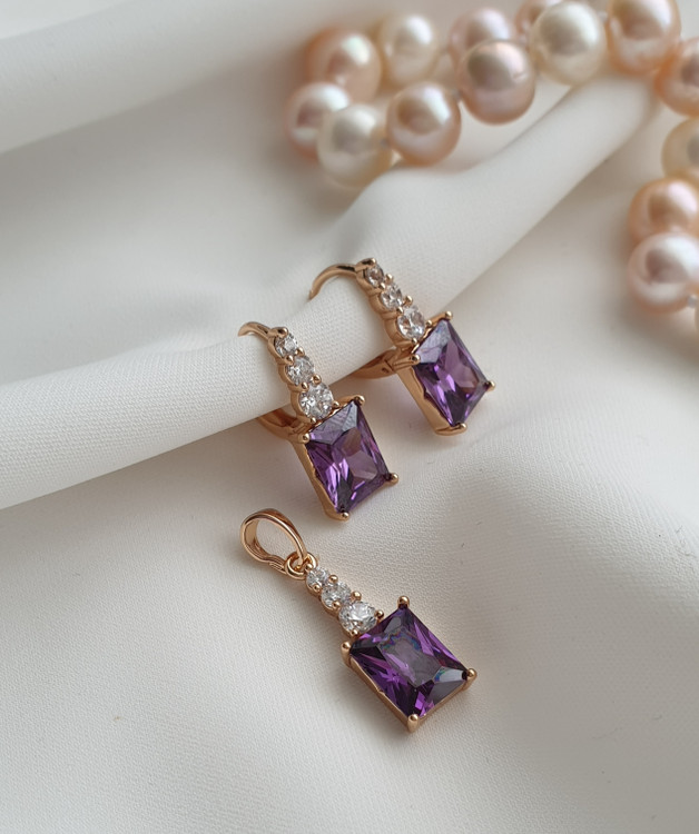 نیمست با سنگ بنفش