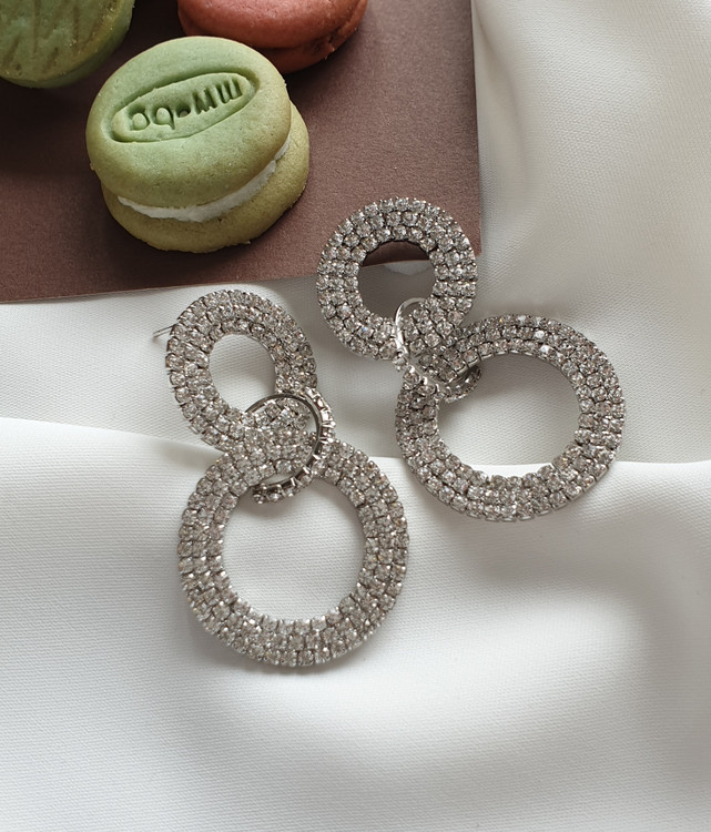 گوشواره نگیندار حلقه