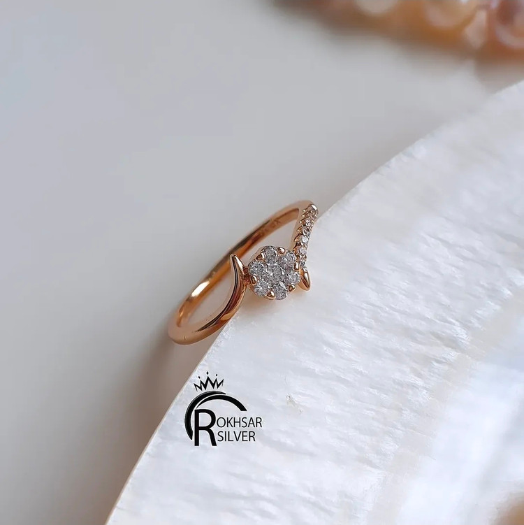 انگشتر زنانه برند ژوپینگ طرح فلاور با آبکاری طلا کد RS_846