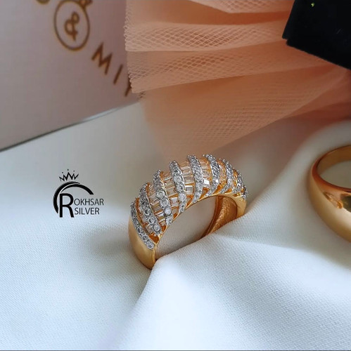 انگشتر طرح جواهر مطابق طرح طلا