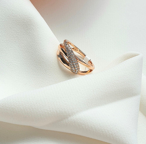 انگشتر ژوپینگ با آبکاری طلا