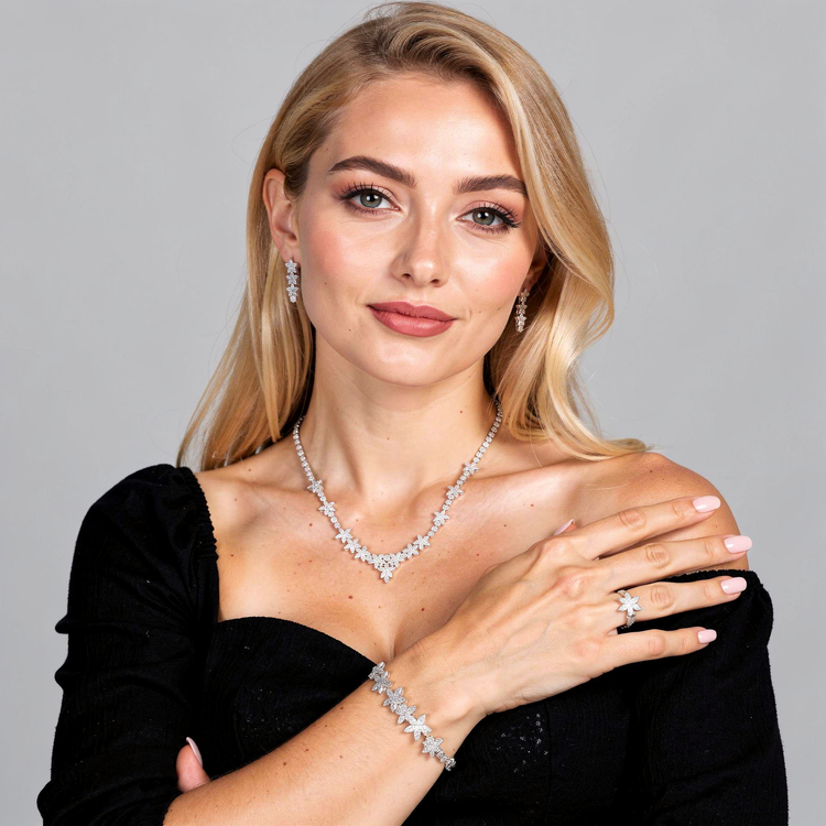 سرویس نقره مدل ستاره طرح طلا