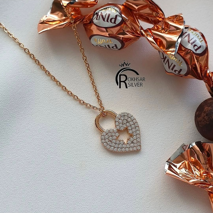 گردنی ژوپینگ با آبکاری طلا ۱۸ عیار