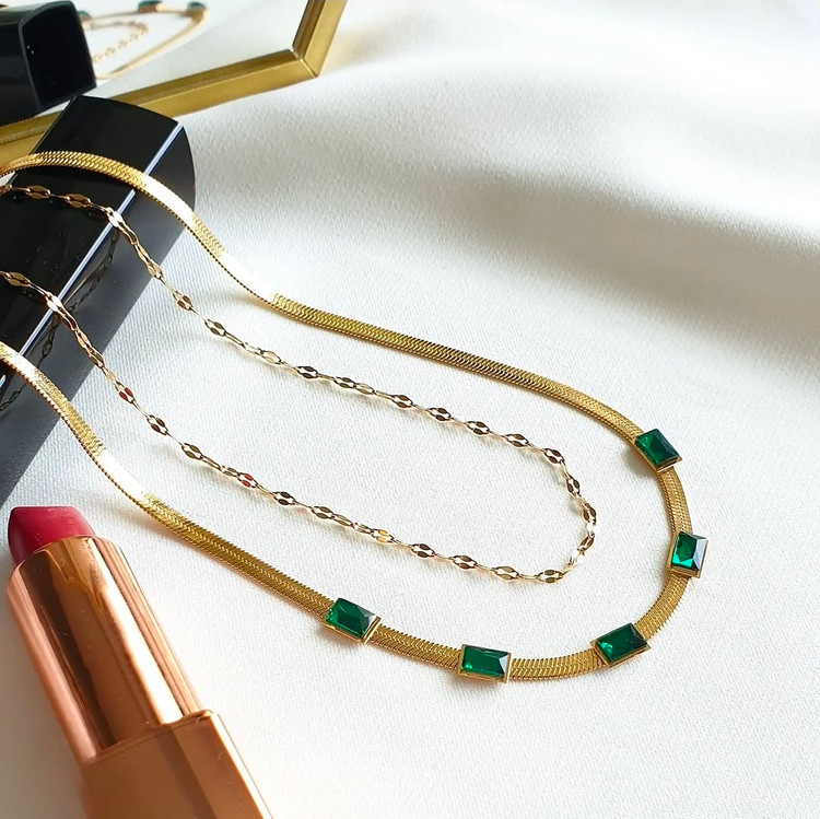 گردنی هرینگبون دوزنجیره استیل