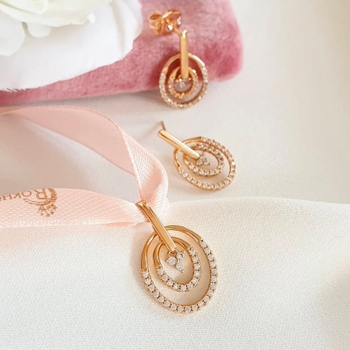 نیم ست ژوپینگ آبکاری طلا