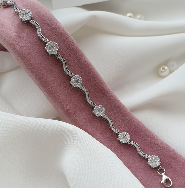 دستبند نقره لوکس