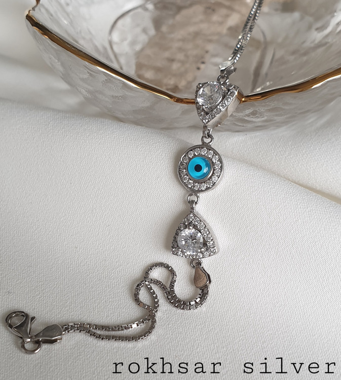 دستبند نقره چشمنظر