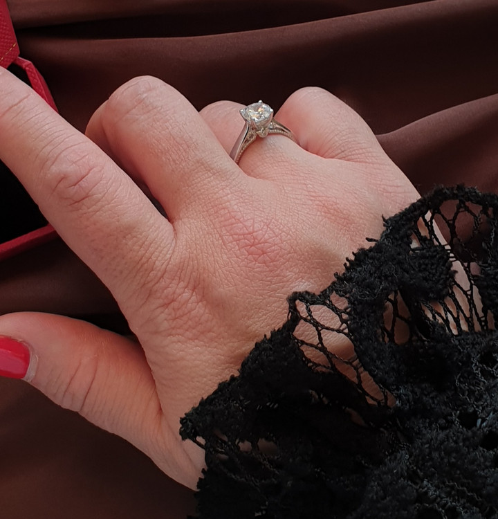 انگشتر مینیمال و ظریف نقره