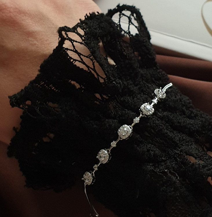 دستبند کمنگین نقره