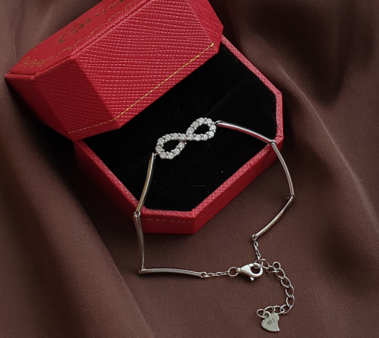 دستبند دخترانه ظریف نقره