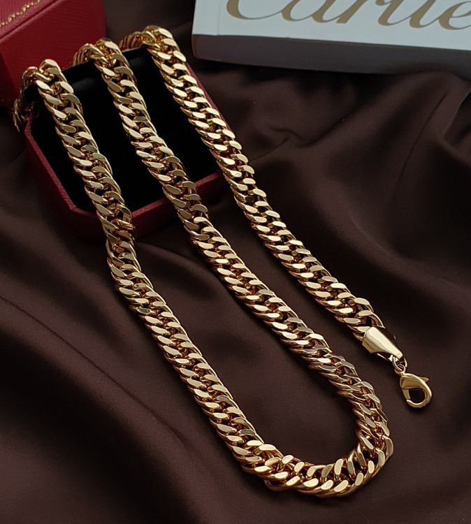 گردنبند و دستبند کارتیر پهن و بزرگ