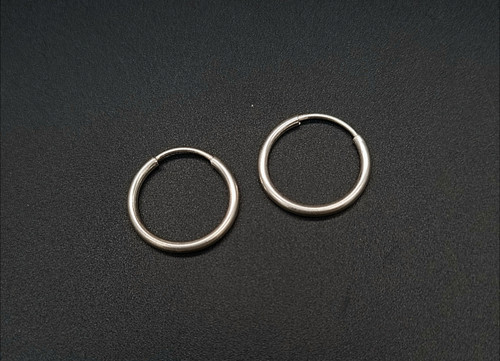 گوشواره حلقه ای مدیوم نقره