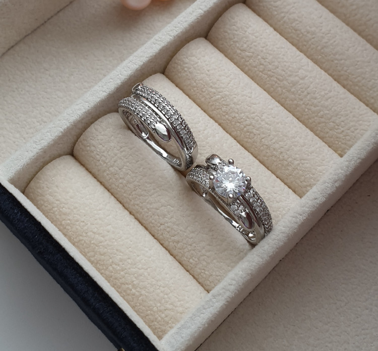 حلقه و پشت حلقه طرح طلا