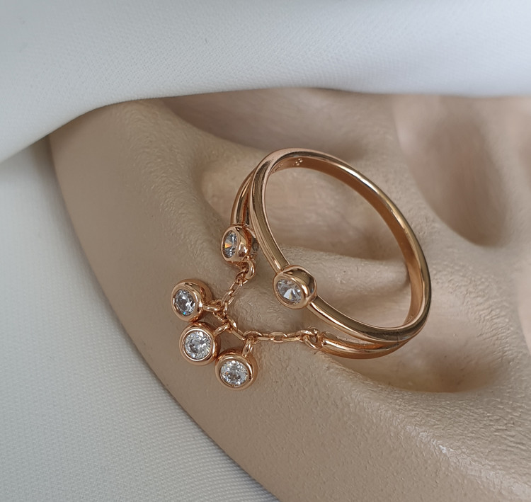 انگشتر مینیمال کم نگین