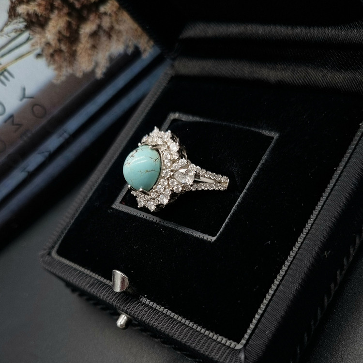 انگشتر زنانه فیروزه اصل نیشابور