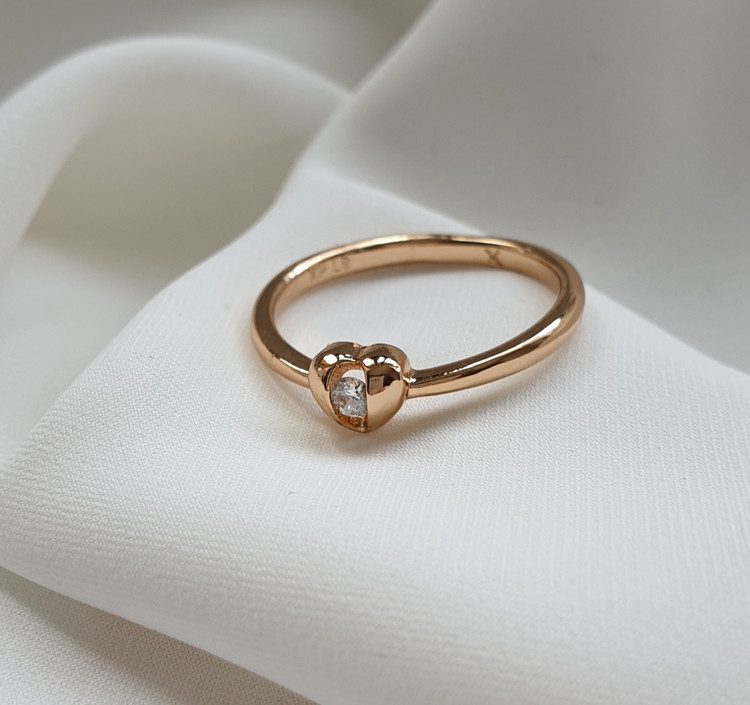 انگشتر قلب ظریف