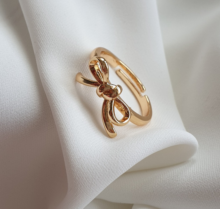 انگشتر دخترانه ظریف مدل پاپیون