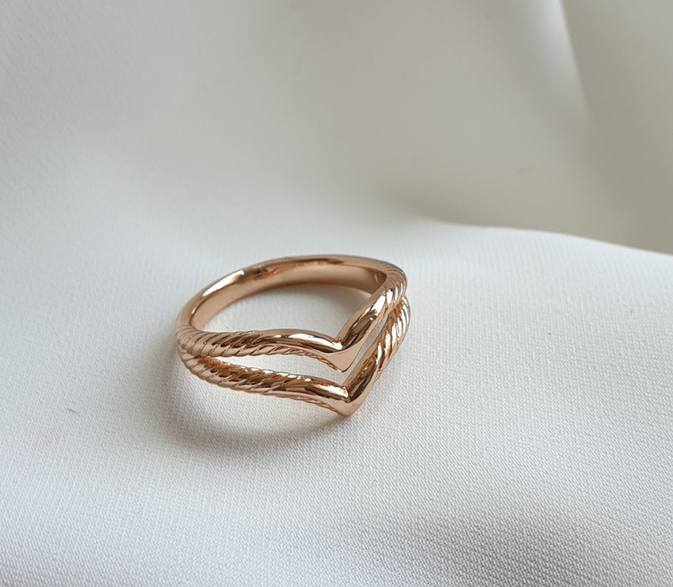 انگشتر ظریف بدون نگین