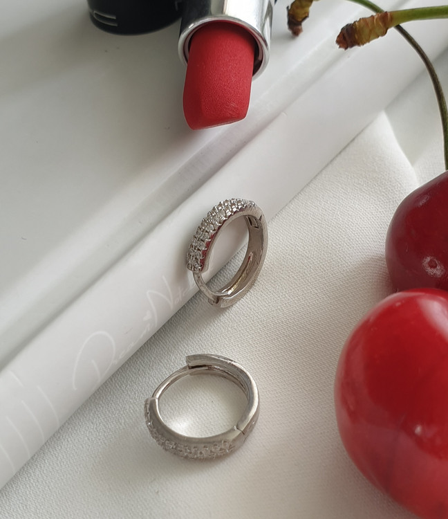 گوشواره حلقه ای نقره