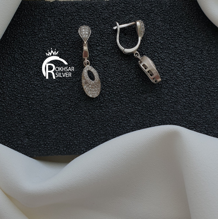 گوشواره ضد حساسیت با نقره اصل