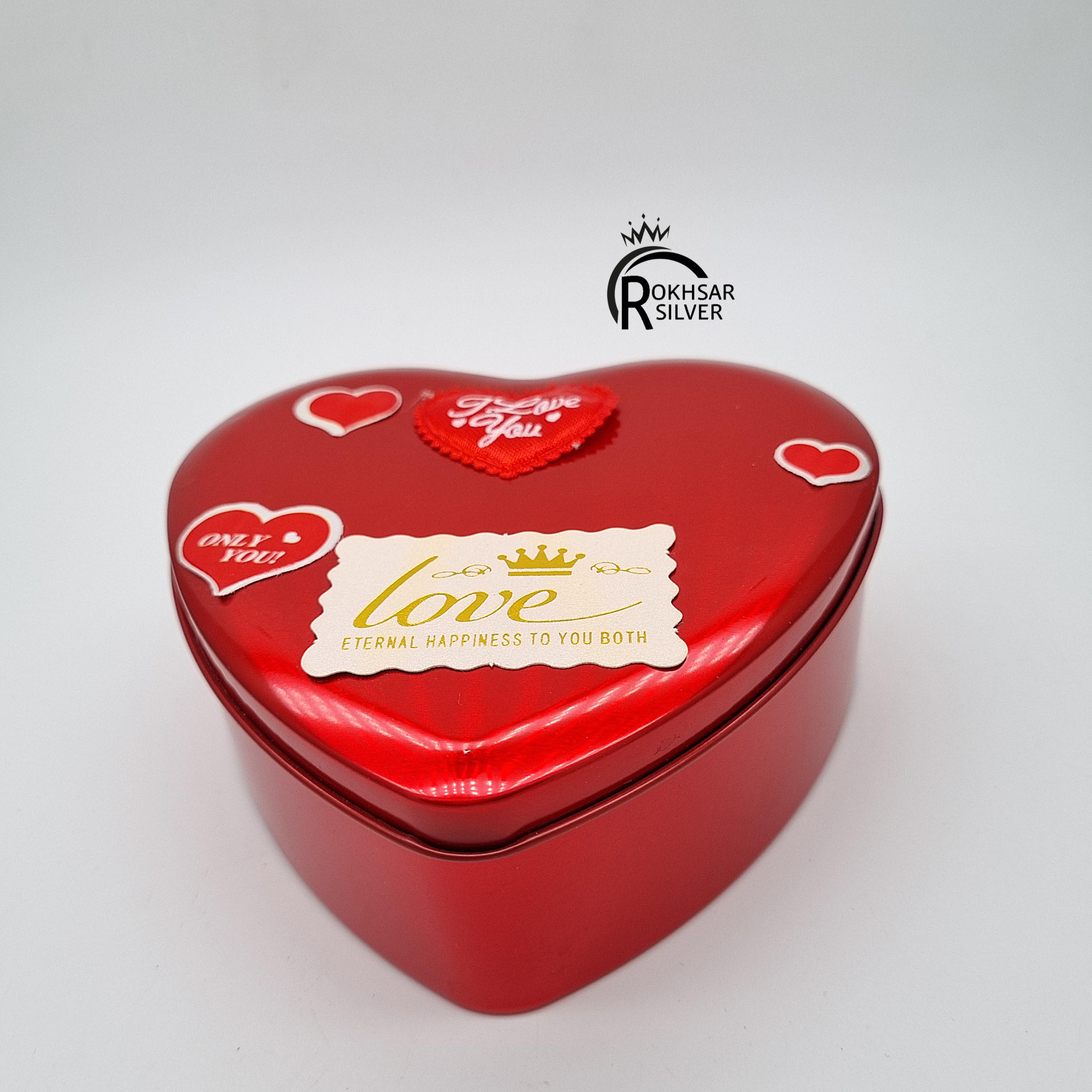 جعبه هارد باکس  قلبی قرمز  مدل love  به همراه عروسک خرس و گل   کد RS_2269